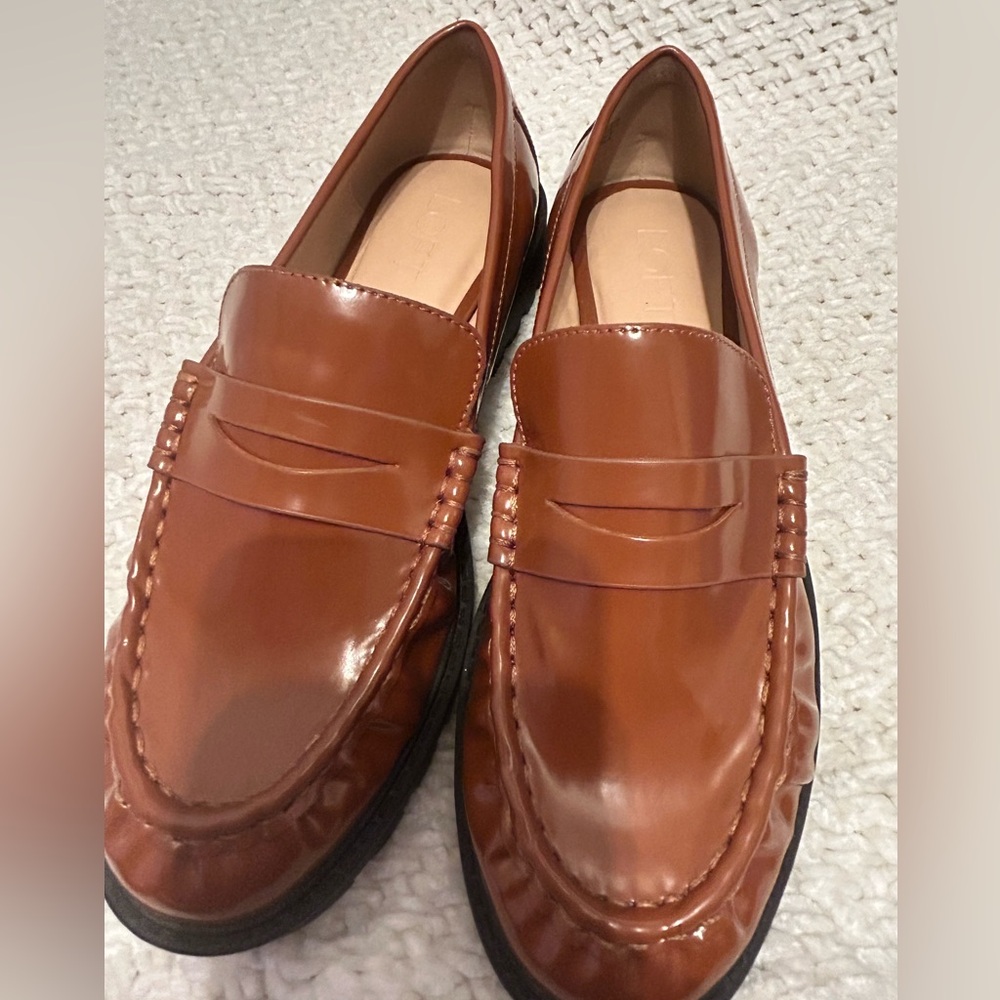LOFT Brown Loafers